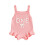 (6-12 Months, Pink) Πλεκτή φόρμα γενεθλίων και φιόγκο 1