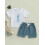 (12-18 Months, White) Σύνολα για τα με λαιμόκοψη. 4