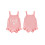 (6-12 Months, Pink) Πλεκτή φόρμα γενεθλίων και φιόγκο 2