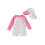 (3-6 Months, Pink Strawberry Bow) Μαγιό νήπια με με καπέλο 1
