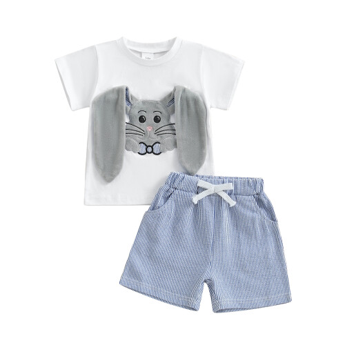 (3-6 Months, White) Σετ σορτς για 2 τεμάχια