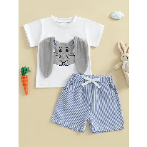 (12-18 Months, White) Σετ σορτς για 2 τεμάχια 2