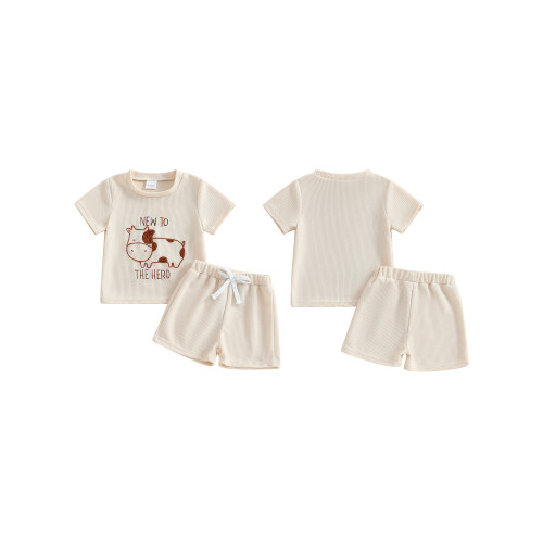 (18-24 Months, White) Καλοκαιρινά ρούχα για σετ βάφλ 1