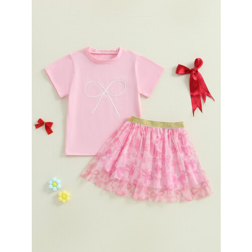 (2-3 Years, Pink) Σετ φούστας για καλοκαιρινό σχέδιο 2