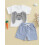 (3-6 Months, White) Σετ σορτς για 2 τεμάχια 3