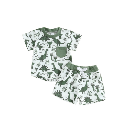 (18-24 Months, Green) Σετ με δεινόσαυρο 2 τεμάχια.