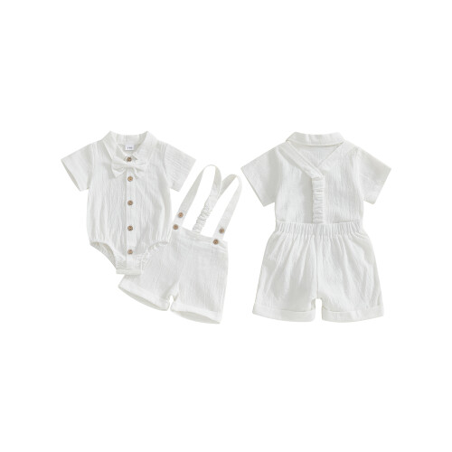 (6-9 Months, White) Σετ 3 τεμαχίων για μωρά. 1