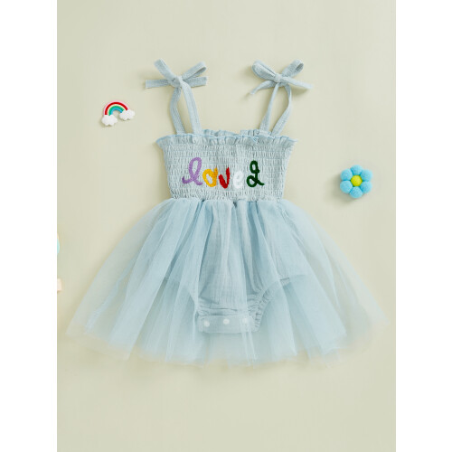 (6-12 Months, Blue) Φόρεμα τούλι με μωρά κορίτσια 2