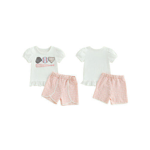 (3-6 Months, Pink) Completo estivo per per neonata. 1