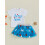 (3-4 Years, White) Conjunto de verão de julho. 3