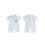 (3-6M, WHITE) Καλοκαιρινή ριγέ φόρμα στο γκολφ 2