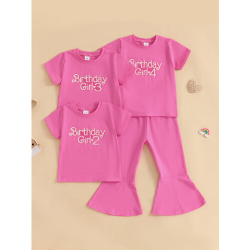 (18-24 Months, Pink) Σετ 2 τεμαχίων φαρδύ κάτω 2