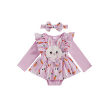 (12-18 Months, Purple) Tutina pasquale per capelli inclusa.