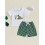 (12-18 Months, White) Conjunto de verão 2 peças. 3
