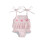 (6-12 Months, Pink) Μπικίνι για μωρά κέντημα καρό 1