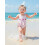 (18-24 Months, Pink) Μπικίνι για μωρά κέντημα καρό 2
