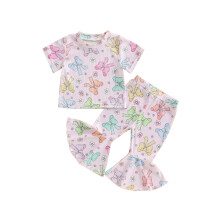 (18-24 Months, Pink) Conjunto de verão duas peças.