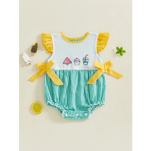 (9-12 Months, Yellow) Βρεφικά Ολόσωμα Φόρμας για Καλοκαίρι 2