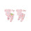 (6-12 Months, Pink) Completo pasquale bambina: 3 pezzi. 2