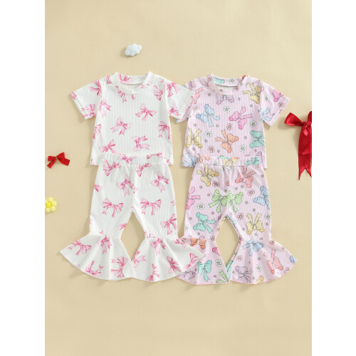 (3-4 Years, Ivory) Completo estivo bambina: due pezzi. 2