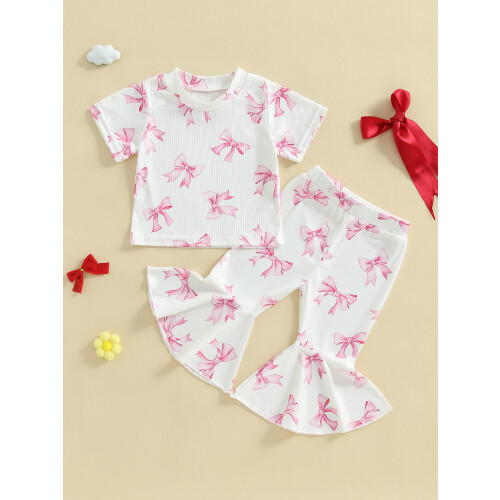 (2-3 Years, Ivory) Completo estivo bambina: due pezzi. 2