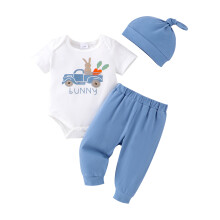 (6-12 Months, Blue) Velikonoční oblečení pro 3 ks