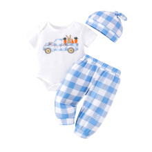 (0-3 Months, Light Blue) Velikonoční oblečení pro 3 ks