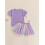 (5-6 Years, Purple) Παιδικά ρούχα κοριτσιών ουράνιο τόξο. 5