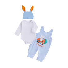 (6-9 Months, Blue) Velikonoční oblečení pro 3dílná sada.