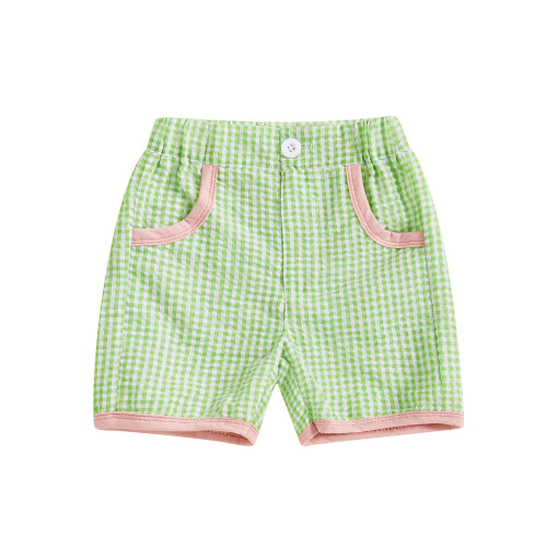 (2-3 Years, Green) Σορτς φερμουάρ για νήπια, casual, μοντέρνα, παραλία, καλοκαίρι
