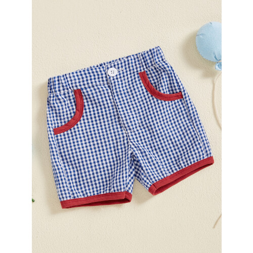 (3-4 Years, Blue) Σορτς φερμουάρ για νήπια, casual, μοντέρνα, παραλία, καλοκαίρι 2