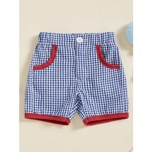 (3-4 Years, Blue) Σορτς φερμουάρ για νήπια, casual, μοντέρνα, παραλία, καλοκαίρι 1
