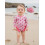 (12-18 Months, Pink) Βρεφικό rash guard καρό σχέδιο 11
