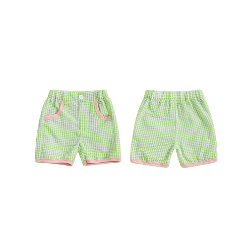 (6-12 Months, Green) Σορτς φερμουάρ για νήπια, casual, μοντέρνα, παραλία, καλοκαίρι 1