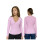 (L, Pink) Women Long Sleeve Sweaters Solid Color V Neck Cable Knit Slim Fit Stretchy Pullover 2