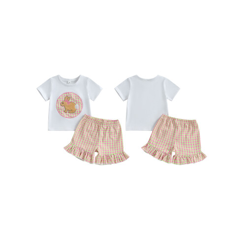 (6-12 Months, Pink) Πασχαλινή στολή κοριτσιών 2 τμχ 1