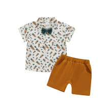 (4-5 Years, Beige) Conjunto de Pascua (2 piezas).