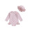 (3-6 Months, Pink) Βρεφικό μαγιό μακρύ μανίκι με φιόγκο, καπέλο ήλιου για κορίτσια 1