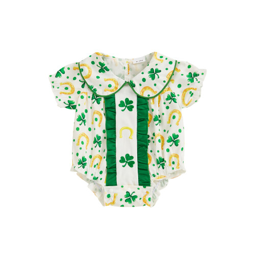 (6-12 Months, Army Green) Κορμάκι κοντό μανίκι και άνοιξη.