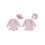 (3-6 Months, Pink) Βρεφικό μαγιό μακρύ μανίκι με φιόγκο, καπέλο ήλιου για κορίτσια 2
