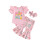 (0-3 Months, Pink) Conjunto de verão a Páscoa. 1