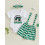 (3-6 Months, Forest Green) Completo da bambina 3 pezzi. 4