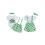 (6-12 Months, Green) Completo da bambina 3 pezzi. 2