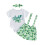 (3-6 Months, Light Green) Completo da bambina 3 pezzi. 1