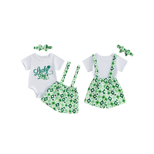 (3-6 Months, Light Green) Completo da bambina 3 pezzi. 1