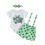 (6-12 Months, Green) Completo da bambina 3 pezzi. 1
