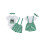(6-12 Months, Forest Green) Completo da bambina 3 pezzi. 2
