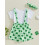 (6-12 Months, Green) Completo da bambina 3 pezzi. 6