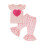 (3-4 Years, Pink) Completo San Valentino 2 pezzi. 1
