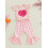 (3-4 Years, Pink) Completo San Valentino 2 pezzi. 4